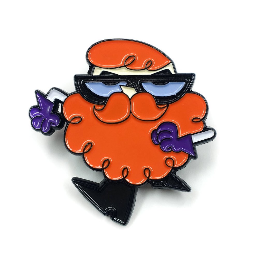 Dexter's Lab Beard Power Enamel Pin (Brand New!)